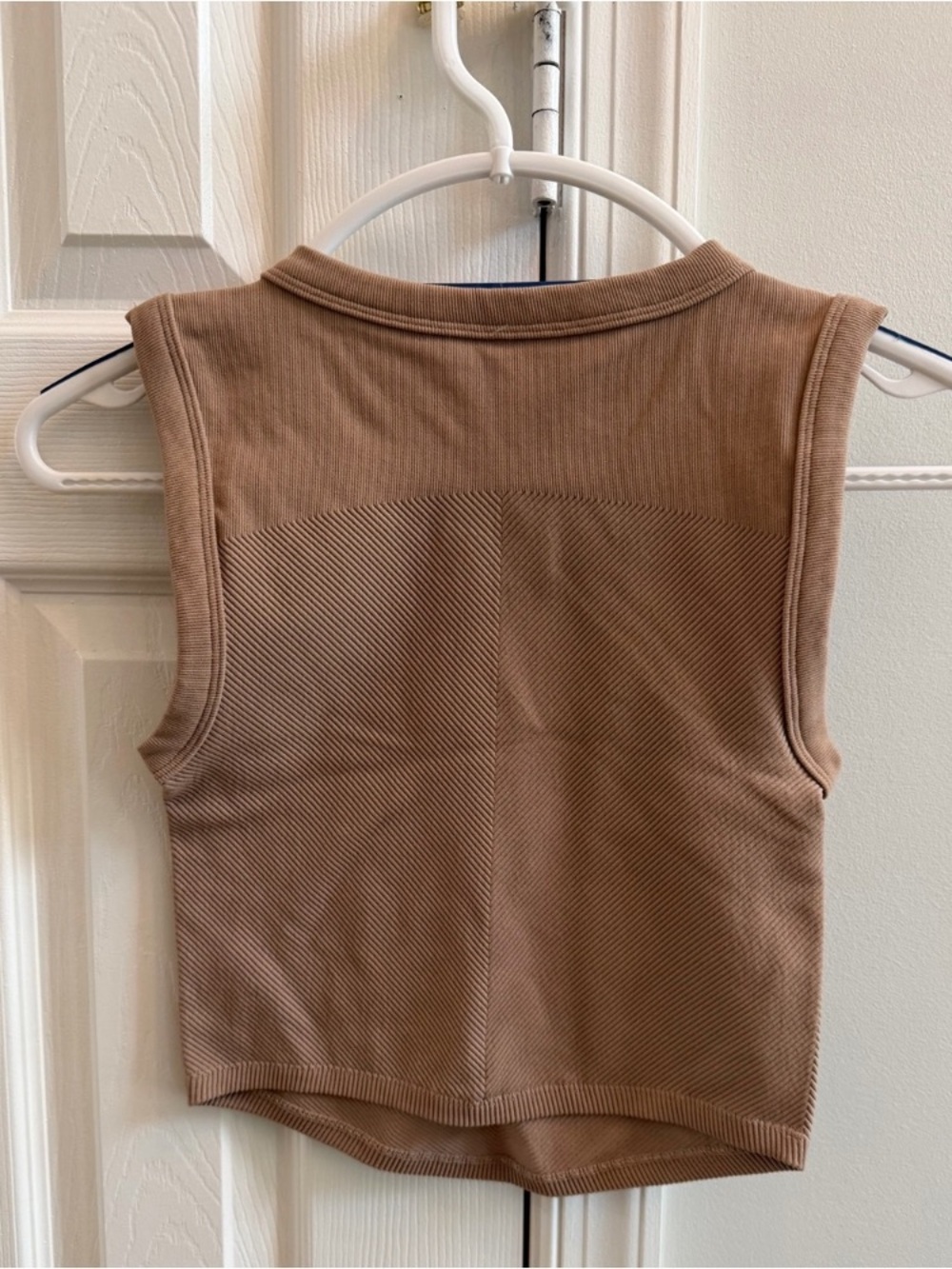 FP Movement by Free People Brown Ribbed Cropped Tank - Picture 2 of 3